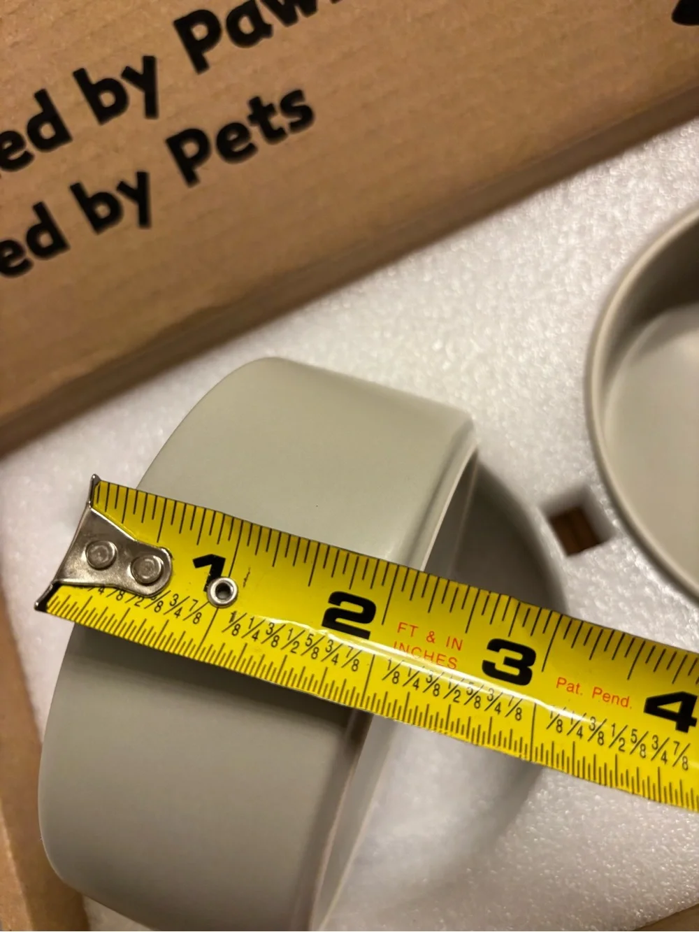 SpunkyJunky Double Pet Bowls - Light Gray